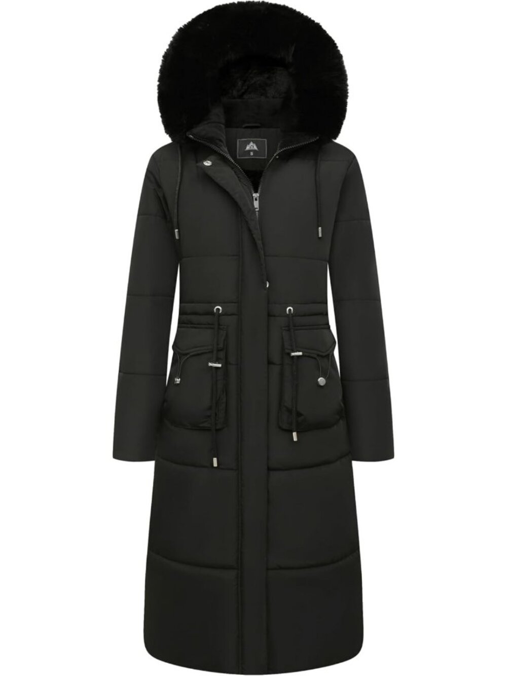 Warm Waterproof Maxi Puffer Coat for Women | Long Winter Down Jacket